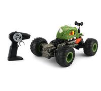 Crazon - Coche Dinosaurio Teledirigido - Vehículo Acrobático de Juguete con 5 Ruedas y Giros 360º - Escala 1:15 - con Luces - Vehículo RC Interactivo para Niños y Niñas +3 Años - Coche RC Todoterreno