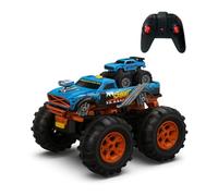Crazon - Coche Teledirigido de Juguete - Vehículo Monster Truck radiocontrol - hasta 20km/h - Incluye Vehículo - Diseño 2 en 1 Transformable en Lanzador - Coche RC Todoterreno para niños +3 años