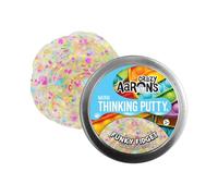 Crazy Aaron's Thinking Putty - Mini lata - Funky Fidget - Masilla sensorial transparente para niños y adultos - Lata de 2 pulgadas - Diversión creativa y sin fin, juguetes de terapia para aliviar el