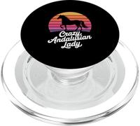 Crazy Andaluz Lady Caballo Andaluz Retro Ecuestre PopSockets PopGrip para MagSafe