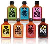 Crazy B Sauce - 7er Bundle mild to extremely hot chilli sauce (7 x 100ml bottle) - Set de regalo para los amantes de la barbacoa y el chilii