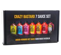 Crazy B Sauce - 7er Bundle mild to extremely hot chilli sauce (7 x 100ml bottle) - Set de regalo para los amantes de la barbacoa y el chilii