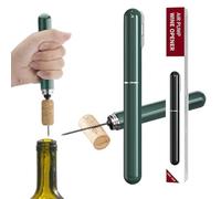 Crazy Bean Sacacorchos abridor de vino profesional abrebotellas Presión Acero Inoxidable para Viaje Fiesta Noir + Rouge Taille Unique Verde Taille Unique