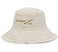 crazy bean Sombrero de Pescador Mujer Grande Sombrero de Sol Plegable de ala Ancha para Senderismo Verano Playa Viajar Al Aire Libre Sombrero de Cubo(Beige)