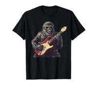 Crazy Bigfoot con gafas de sol y traje de guitarra eléctrica Camiseta