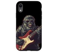 Crazy Bigfoot con gafas de sol y traje de guitarra eléctrica Carcasa para iPhone XR