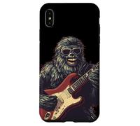Crazy Bigfoot con gafas de sol y traje de guitarra eléctrica Carcasa para iPhone XS Max