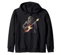 Crazy Bigfoot con gafas de sol y traje de guitarra eléctrica Sudadera con Capucha
