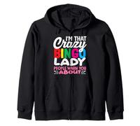 Crazy Bingo Lady People te advierte sobre Sudadera con Capucha