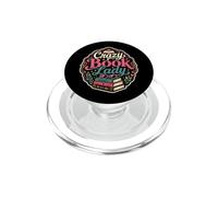 Crazy Book Lady Reader Bibliotecaria Novela Bookish Humor PopSockets PopGrip para MagSafe