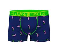 Crazy Boxer Boxer Microfibra (92% poliéster-8% Elastano), Unitario T307-1-X, XL Hombres
