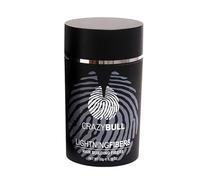 CRAZY BULL Lightning Hair Building Fibers -Dark Brown- 22g - Fibras Capilares para Zonas con Poca Densidad, Volumen Instantáneo, Resistente al Sudor y la Lluvia, Fibras Naturales Derivadas de Plantas
