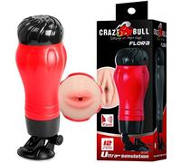Crazy Bull Masturbador Boca Vibrador con Ventosa 12 Velocidades Control Vocal