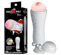 Crazy Bull Masturbador realista con ventosa de presión ajustable