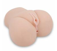 CRAZY BULL - VAGINA Y ANO REALISTICOS CON VIBRACION + REGALO LUBRICANTE 10ML