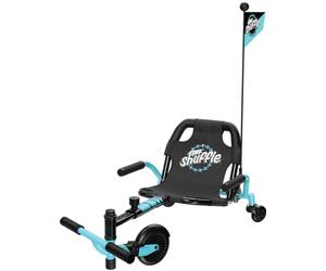 Crazy Cart Shuffle de Razor Drifting Go-Kart para niños a Partir de 4 años, tecnología Crazy Cart Drift Bar, Marco Ajustable con 5 ajustes de Longitud, Color Azul
