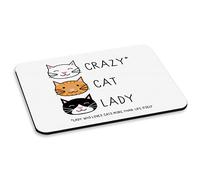 Crazy Cat Lady Alfombra Ratón Ordenador PC