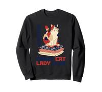 Crazy Cat Lady Club Japanese Calico Cat Aesthetic Sudadera