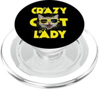 Crazy Cat Lady Funny Kitty Cat Lover For Women Girl PopSockets PopGrip para MagSafe