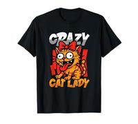 Crazy Cat Lady Mujer Amante de los Gatos Camiseta