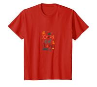 Crazy Cat Lady: Regalo caprichoso para Amantes felinos Camiseta, Niños, Rojo, 12 años