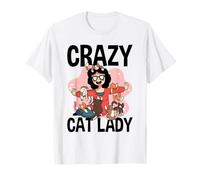 Crazy Cat Lady That Works For Me Dueño de gato Gato Mascota Camiseta