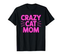 Crazy Cat Mom Camiseta