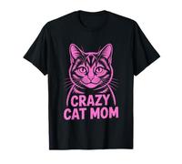 Crazy Cat Mom Camiseta