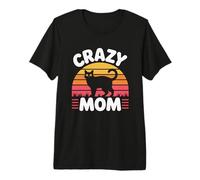 Crazy Cat Mom Camiseta Premium