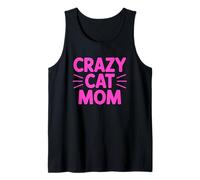 Crazy Cat Mom Camiseta sin Mangas