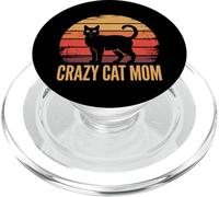Crazy Cat Mom PopSockets PopGrip para MagSafe