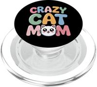 Crazy Cat Mom PopSockets PopGrip para MagSafe