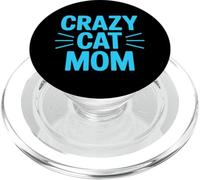 Crazy Cat Mom PopSockets PopGrip para MagSafe