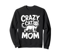 Crazy Cat Mom Sudadera