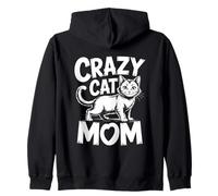 Crazy Cat Mom Sudadera con Capucha