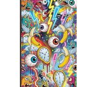 Crazy Chaos Notebook - Colorful Monster Art Lined Journal for Creative Minds