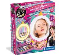 Crazy Chic - Set de belleza Unicorn: espejo de maquillaje, Clementoni