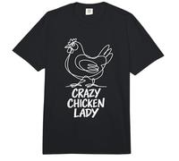 Crazy Chicken Lady Divertido Patio Trasero Gallina Bandada Comfort Colors Adult Heavyweight T-Shirt