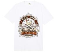 Crazy Chicken Lady Granja Mamá Esposa Pollo Supervisor Comfort Colors Adult Heavyweight T-Shirt