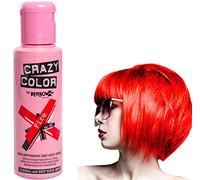 Crazy Color - Crema colorante vegetal, Fire Red, 4 x 100 ml