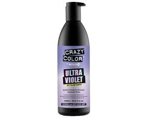 Crazy Color No Yellow Shampoo Ultraviolet 1000ml - champú anti-amarillo