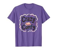 Crazy Comfy Freak in The Sheets Humor Acogedor a la Hora de acostarse Camiseta, Hombre, Morado Jaspeado, XL