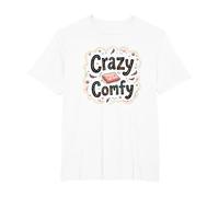 Crazy Comfy Freak in The Sheets Humor Acogedor a la Hora de acostarse Camiseta, Hombre Tallas Grandes, Blanco, 5X Alto
