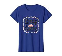 Crazy Comfy Freak in The Sheets Humor Acogedor a la Hora de acostarse Camiseta, Mujer, Azul Real, S
