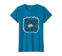 Crazy Comfy Freak in The Sheets Humor Acogedor a la Hora de acostarse Camiseta, Mujer, Zafiro, S