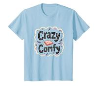 Crazy Comfy Freak in The Sheets Humor Acogedor a la Hora de acostarse Camiseta, Niños, Azul Bebé, 2 años