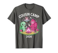 Crazy Cousin Camp 2026 Alien Crew Vibes Club Grandpa Camiseta