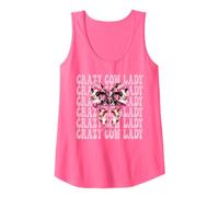 Crazy Cow Lady, Divertida granjera lechera, Vaca, granjera lechera, niña Camiseta sin Mangas