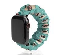 Crazy Cute Pug Dogs - Correa de reloj elástica compatible con IWatch, divertidas correas de reloj inteligente para hombres y mujeres, 38 mm/40 mm, 42 mm/44 mm, 42mm/44mm, Poliéster, No es una piedra