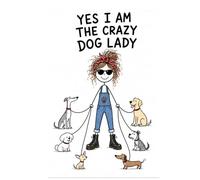 Crazy Dog Lady WEEKLY PLANNERS from the Homegrown Hotmess Series for gloriously imperfect humans, to help organise chaos with personalty.